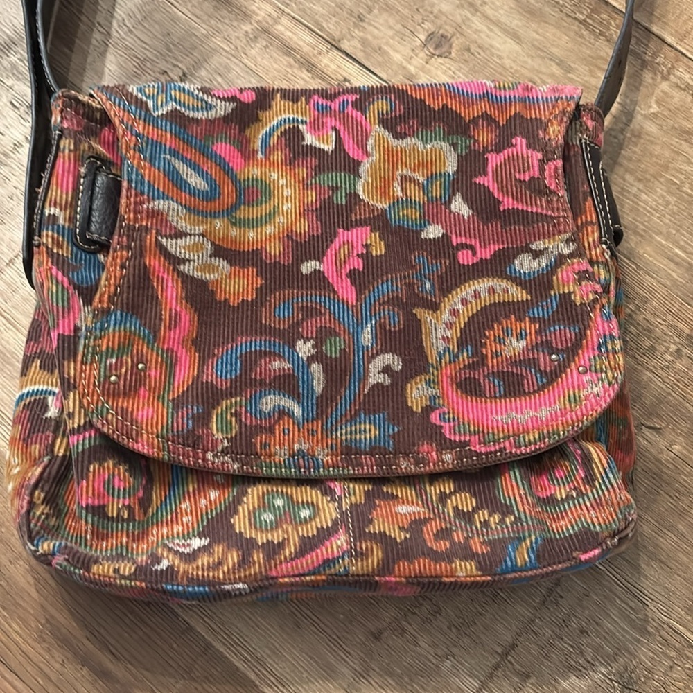 Stamp 10 Vintage Crossbody Handbag. 11”x11.5” Boho | Dopamine | Retro | Y2K - Picture 6 of 16